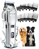 oneisall Leise Hundeschermaschine dichtes fell, IPX7 Wasserdichtes Schermaschine...