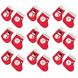 TOYANDONA Weihnachtsstrumpf Mini Geschenktüte Kamin Nikolaussocken...