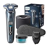 Philips Shaver S7000 – Elektrischer Nass-& Trockenrasierer in Eisblau mit 1 x...