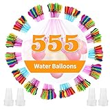 555 Stück Wasserbomben Selbstschließend，Wiederverwendbare Wasserbomben mit 4...