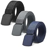 Apricitie 3 Stück Arbeitsgürtel Herren Damen Nylon Verstellbarer Gürtel Nylon...