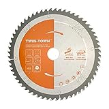 TWIN-TOWN HM Kreissägeblatt Holz 254x30mm Z60, Reduzierring 20 mm, Ideal für...