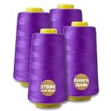 NäHgarn Overlockgarn 100% Polyester Violett NäHgarn Set FüR NäHgarn Faden...