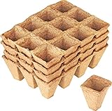 Meister Anzuchttöpfe 4 x 4 cm - Praktisches Set mit 48 Stück - 100% torffrei...