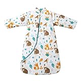 MIKAFEN Baby Winter Schlafsack Kinder Schlafsack 3.5 Tog Schlafsaecke aus Bio...
