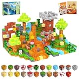 SSAWER Magnetische Bausteine Bauspielzeug 48 Pcs Magnetbausteine für Kinder...