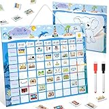 Wochenplaner Kinder - KETIEE Montessori Magnettafel Kinder 216 Magnete [inkl....