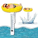 BARVERE Pool Thermometer Schwimmend, Bruchfest Thermometer Wasser,...