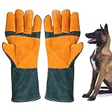 Youngwier Beißhandschuhe Für Hunde - Verstärktes Leder Beißband...