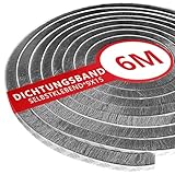 TiuTio 6M Graue Selbstklebende Bürstendichtung, 9 mm Breite, 15 mm Höhe, ideal...