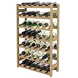 Lenmar, Weinregal aus Holz für Flaschen, Natur, RW-1, Wein, Flaschenregal,...