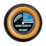 YONEX Saiten fur Badmintonschlager BG80 Power, 200 m Reel, Color- Orange