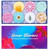 Aofmee Duschbomben Set – 8 Stück Shower Steamers Aromatherapie Geschenkset,...