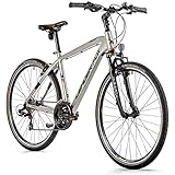 Leaderfox 28 Zoll Cross Fahrrad Leader Fox Away Trekking Bike 21 Gang Silber...