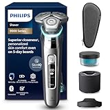 Philips Shaver S9000 – Elektrischer Nass-& Trockenrasierer für Männer,...