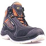 Lupos®, Sicherheitsstiefel S1P, ESD, LOG303, Schwarz/Orange, Herren -...