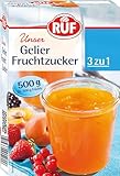 RUF Gelier-Fruchtzucker 3 zu 1, Gelierpulver und Zucker kombiniert, nur Früchte...