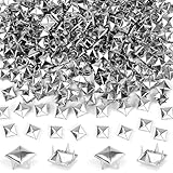 NISENTIA 200 Stück Quadratische Nieten Metall, Studs Pyramiden Nieten Set für...