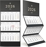 3 Monatskalender 2026 – Praktischer Wandkalender mit 3 Monaten im Blick –...