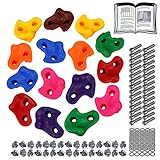 ALPIDEX Kinder Klettergriffe bunt 5/10/15/20/30 Stück Klettersteine inklusive...
