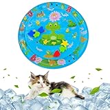 JazRvr Wassermatte Katze, Wasserspielmatte Für Katzen, 65cm Aufblasbare...