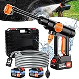 Akku Hochdruckreiniger mit Akku 2 X 3000mAh, Max 60Bar, 21V Hochdruckreiniger...