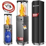 KESSER® Gasheizstrahler 4/8 kW Gas Piezozündung Heizung + Gasdruckregler +...