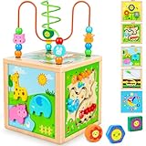 Jojoin Motorikwürfel Motorikspielzeug ab 1 Jahr - Aktivitätswürfel Montessori...