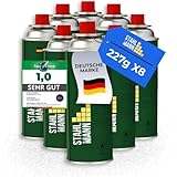 STAHLMANN® Gaskartuschen 227g [Made in EU] – Butangas Kartusche mit MSF-1a...