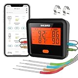 Inkbird Grillthermometer IDT-34C, Digital Grillthermometer Bluetooth mit 45M...