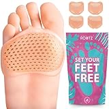 ROOTZ 4x Vorfußpolster & Metatarsal Pads aus Silikon – Anatomische...