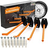 Dorfer Reifen Wandhalterung 4er Set | 4X Reifenhalter Wandhalterung gehärteter...