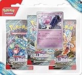 Pokémon-Sammelkartenspiel: 3er-Pack-Blister Karmesin & Purpur – Stellarkrone:...