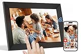 Frameo 10.1 Zoll WiFi Digitaler Bilderrahmen, 32GB Speicher Touchscreen Smart...