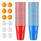 BUCOMTU Becher Set，Becher Partybecher Enthält 50 Becher (16oz) und 12...