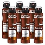 L'Oréal Men Expert 6 er Pack Deospray Barber Club Deodorant Deo 6 x 150 ml