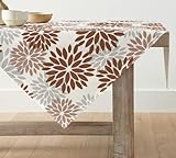 Artoid Mode Blumen Braun Dahlien Sommer Tischwäsche, Saisonnal Küche Tisch...