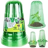 Smaxcn Pflanzenhut im 10er Set, Pflanzhilfe, Pflanzenschutz vor Frost, Schnecken...