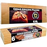 Dominion Grilling Co. Räucherbretter 6 XL Grillbretter/Grillplanken aus...