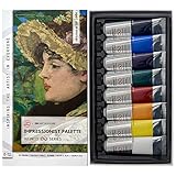 ZenART Ölfarben für Künstler - 8x große 50ml-Tuben – Impressionist...