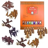 Dr.JIEER Räucherkegel Set Mix 9 Incense Cones,Super Sandale, Palo Santo,...