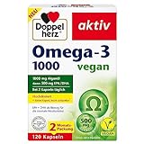 Doppelherz Omega-3 1000 vegan - Hochdosierte Omega-3-Fettsäuren EPA und DHA aus...