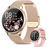 RUXINGX Smartwatch Damen mit Telefonfunktion 1.32' HD Voll Touch Screen,...