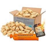 5 kg Öko Kaminanzünder (ca. 400 Stck) Grillanzünder inkl. XXL Powerstick...