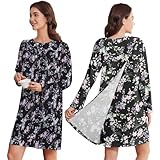 Deyeek Krankenhaus-Kittel für Damen, offener Rücken, nach der Schulter,...