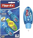Tipp-Ex Korrekturroller Micro Tape Twist mit Schutzkappe, 8 m x 5 mm, 3er Pack,...