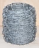 Stacheldraht feuerverzinkt Sperrdraht Natodraht Absperrdraht Draht 2 drähtig 4...