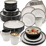SÄNGER Sansibar | Kombiservice 6 Personen, Teller Set Kaffeebecher Suppenteller...