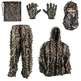 Zicac 3D Ghillie Suit Tarnanzug Dschungel Kostüm Tarnung Woodland Camouflage...