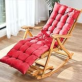 ANIFM Zero Gravity Lounge Chair, übergroßer Holzschaukelstuhl, Faltbarer...